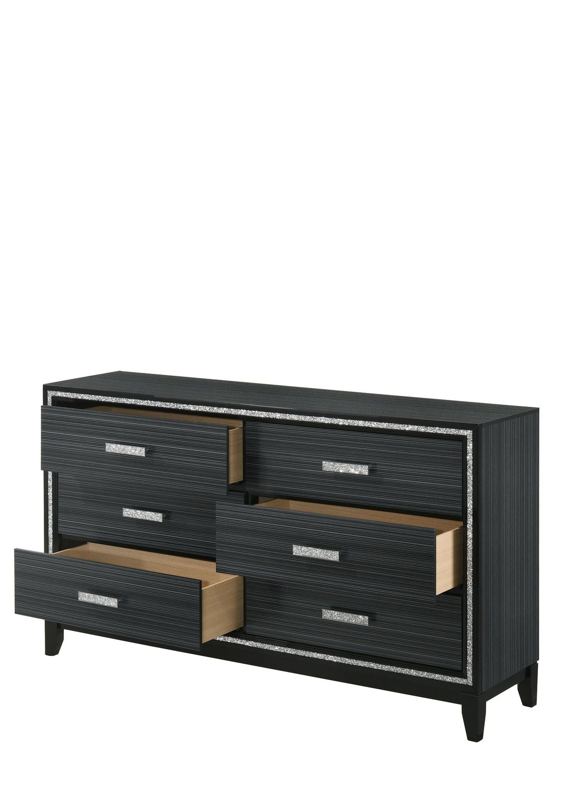 Haiden Dresser, Weathered Black Finish 28435