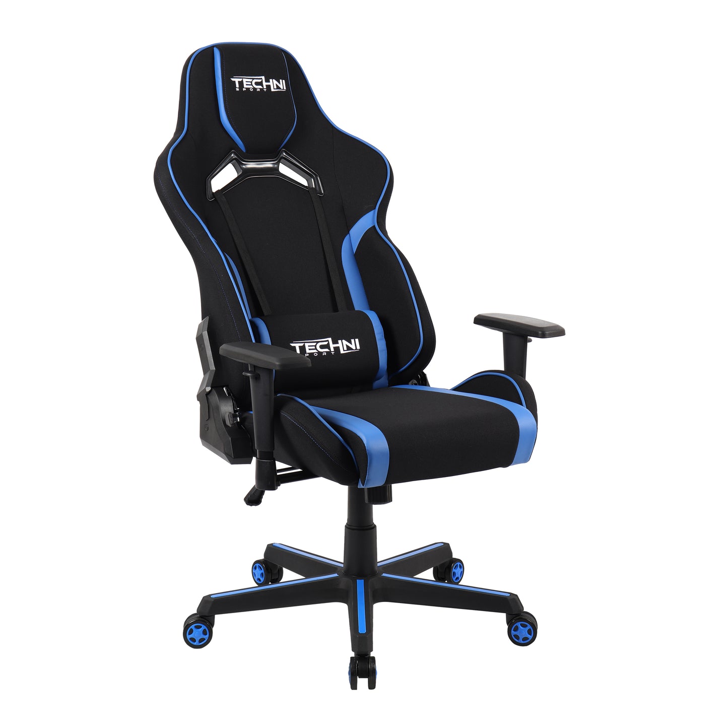 Techni Sport TSF-71 Fabric Office-PC Gaming Chair, Blue