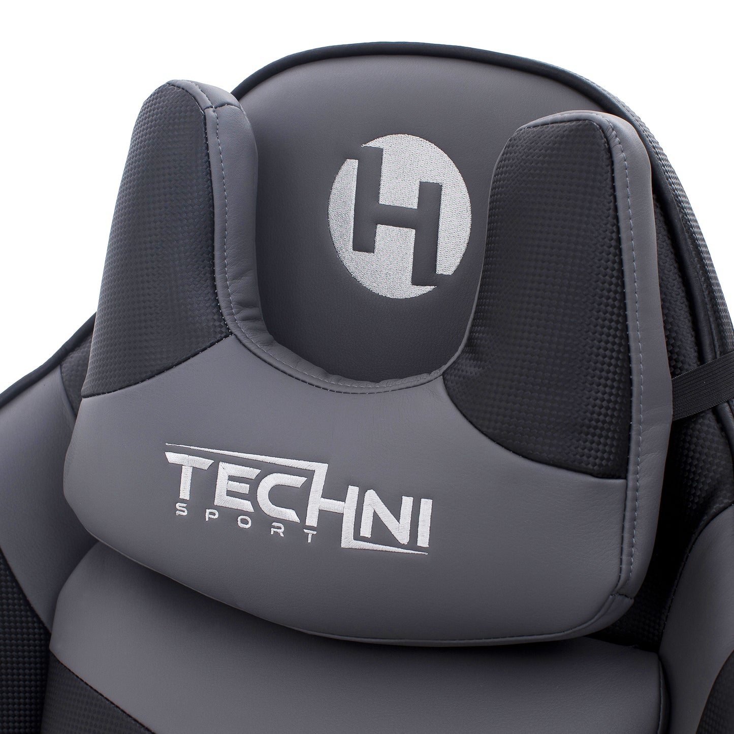 Techni Sport TS-61 Ergonomic High Back Racer Style Video Gaming Chair, Grey/Black