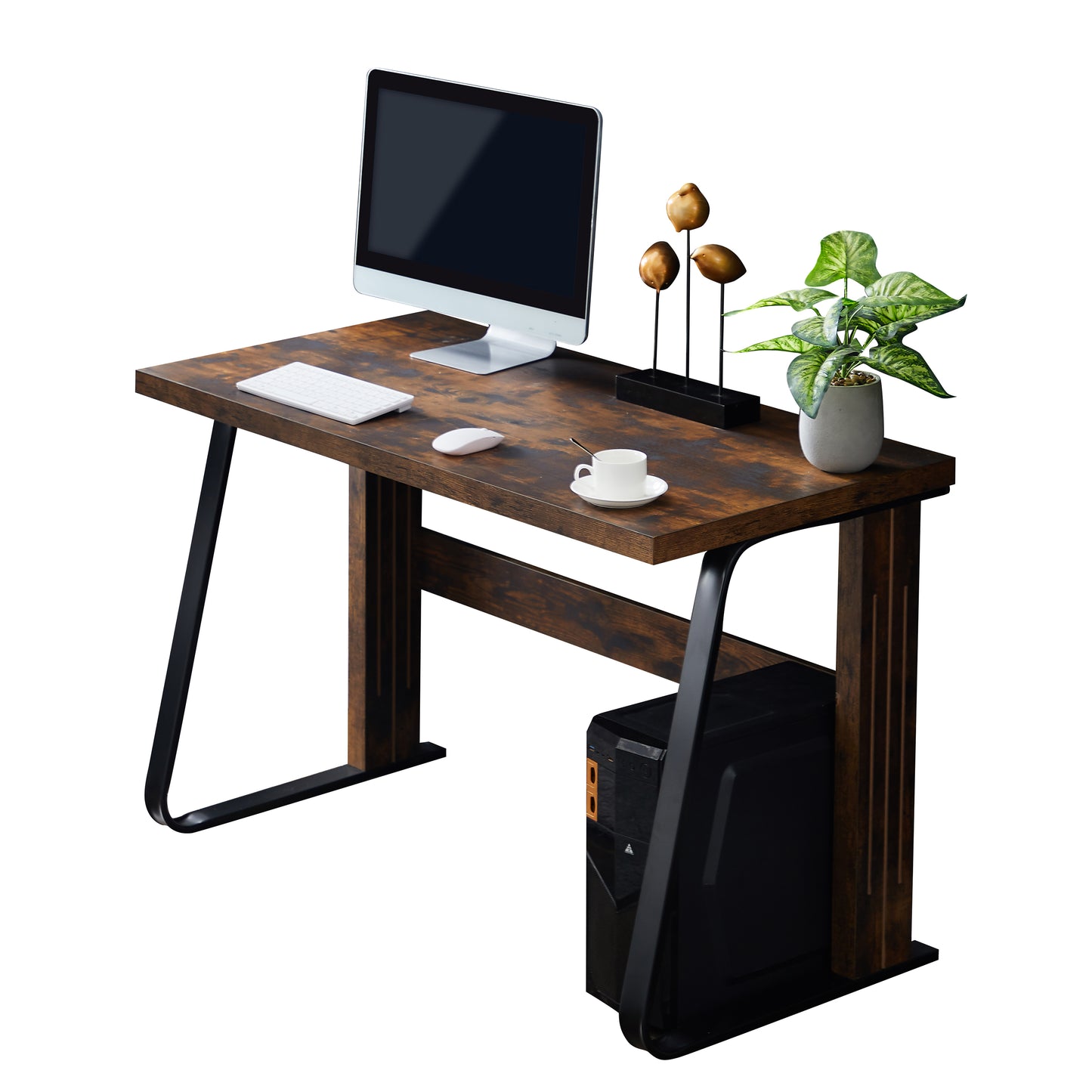 Home Office Computer Desk,  Modern Student Desk ,Laptop Study Table 39& Writing Desk,Easy Assembly(Tiger)