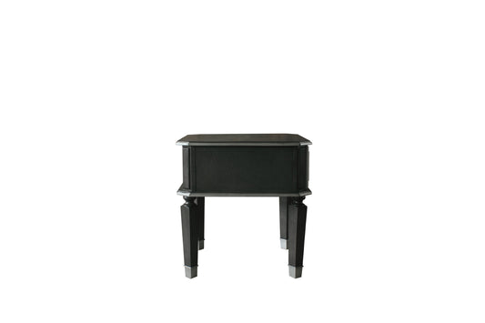 House Beatrice End Table, Charcoal  Light Gray Finish 88817