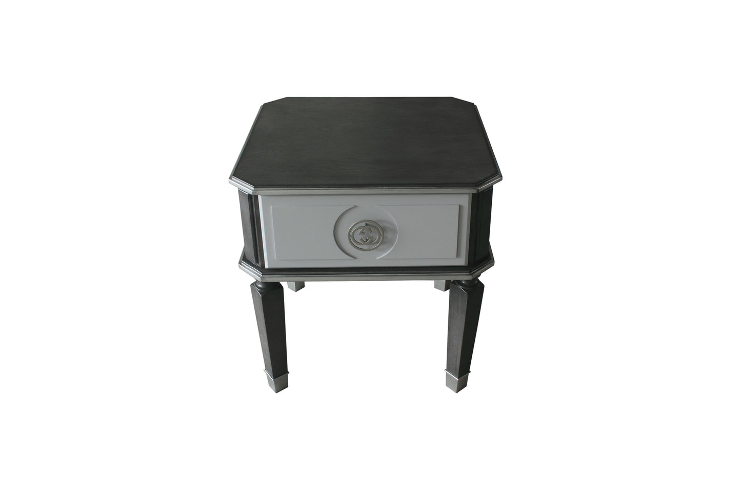 House Beatrice End Table, Charcoal  Light Gray Finish 88817