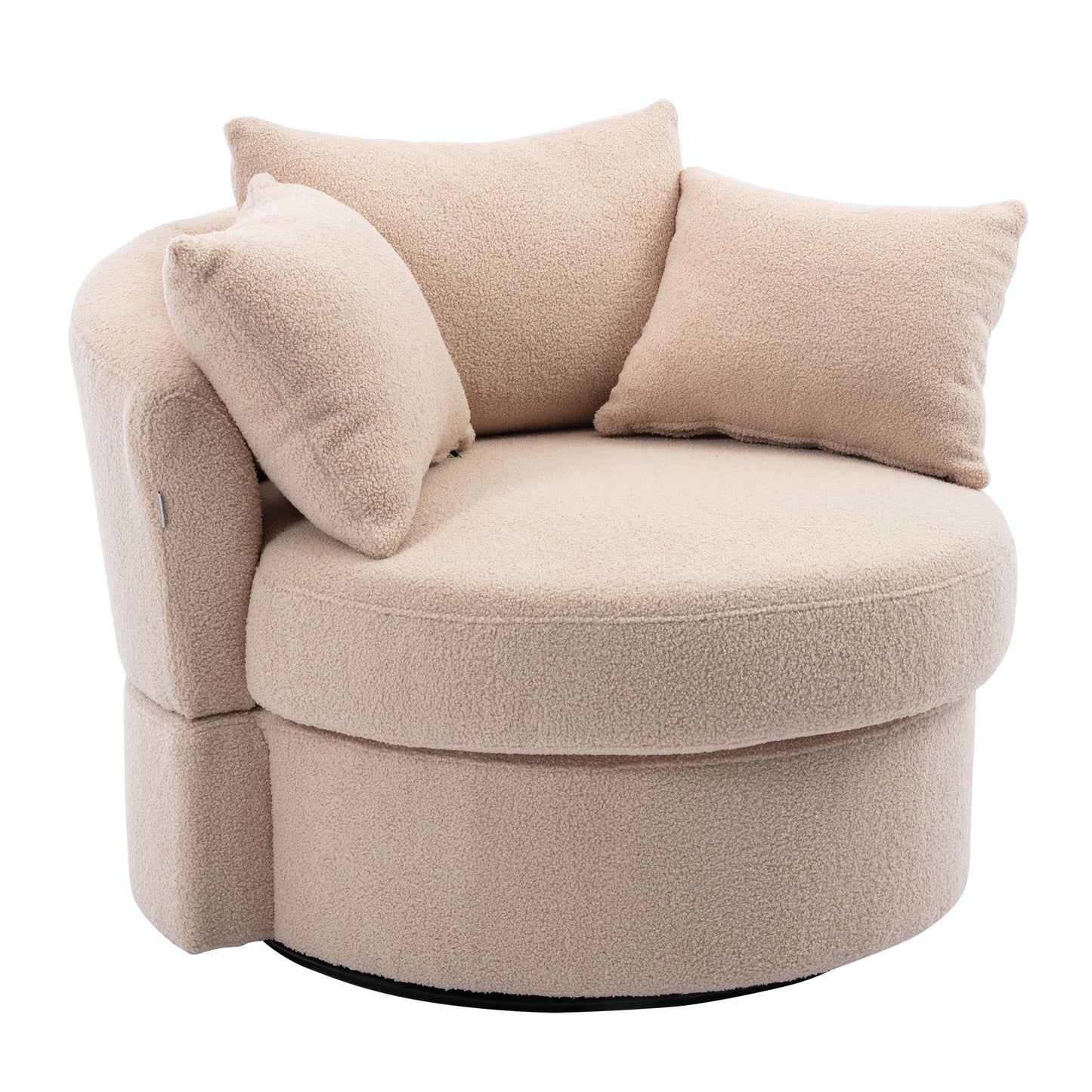 Modern Akili swivel accent chair barrel chair for hotel living room / Modern leisure chair