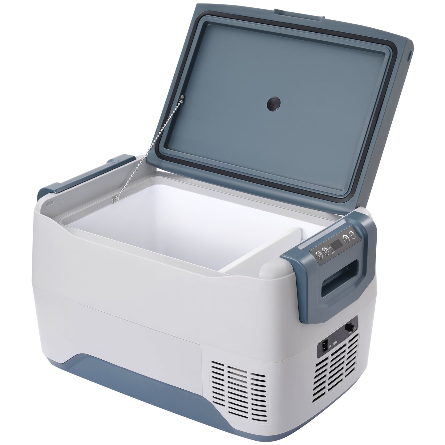 Car Fridge Portable Freezer Cooler with 12/24V DC, Travel Refrigerator for Vehicles, Car, Truck, RV, Camping BBQ, Patio Picnic and Fishing Outdoor