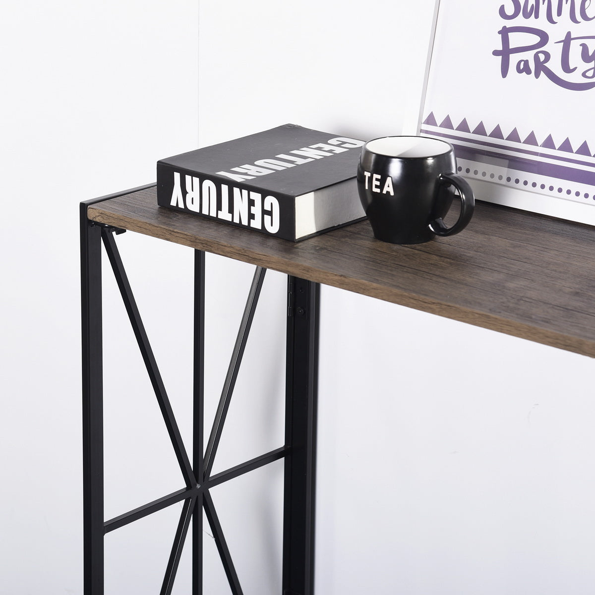 39.4& L Foldable Computer Desk, Console Table