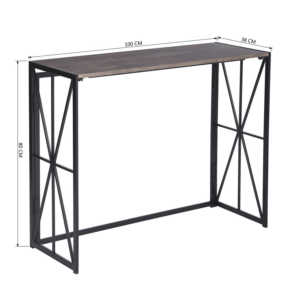 39.4& L Foldable Computer Desk, Console Table