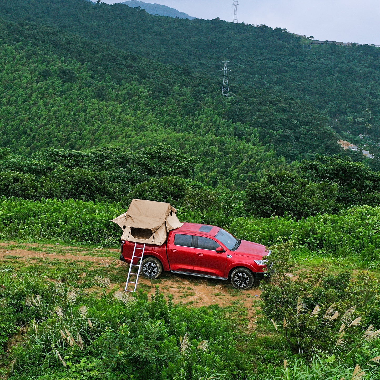 the roof tent