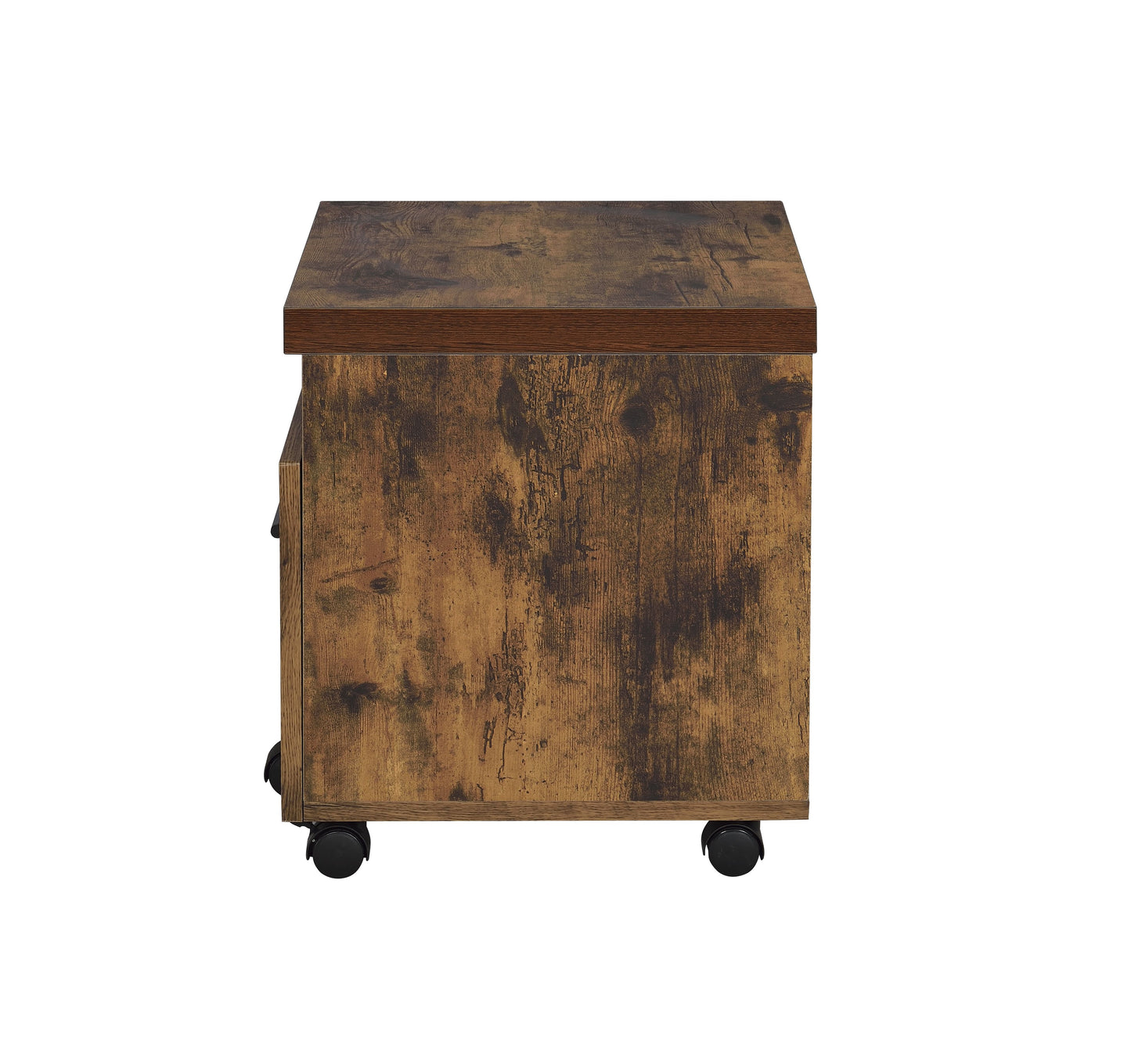 Bob File Cabinet in Weathered Oak  Black 92398