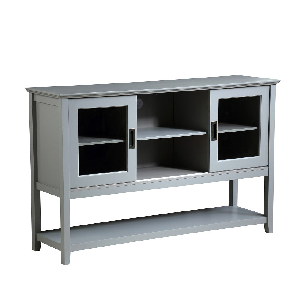 TV Cabinet With Sliding Door-Grey