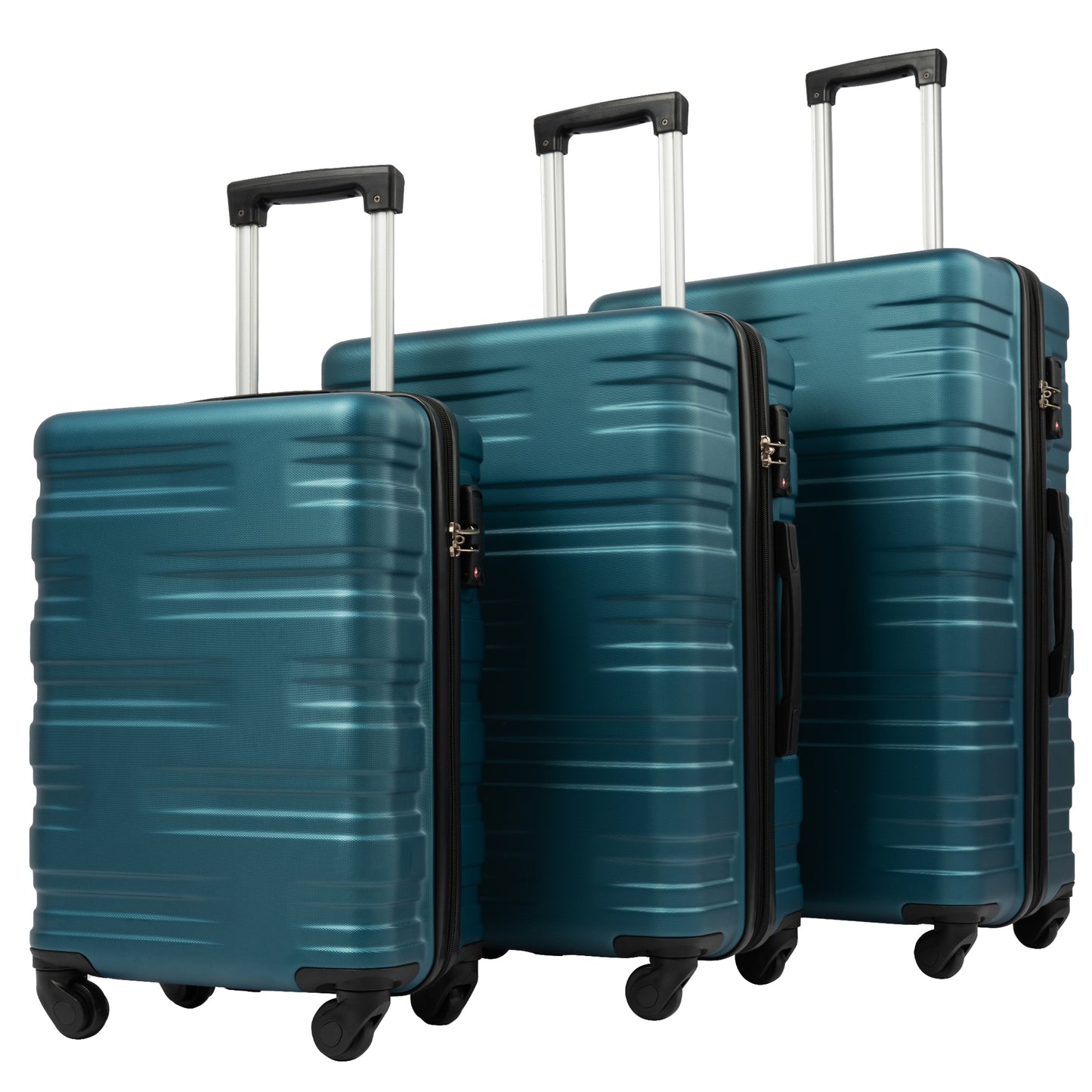 Hardshell Luggage Sets 3 Pcs Spinner Suitcase with TSA Lock Lightweight 20\'\'24\'\'28\'\'