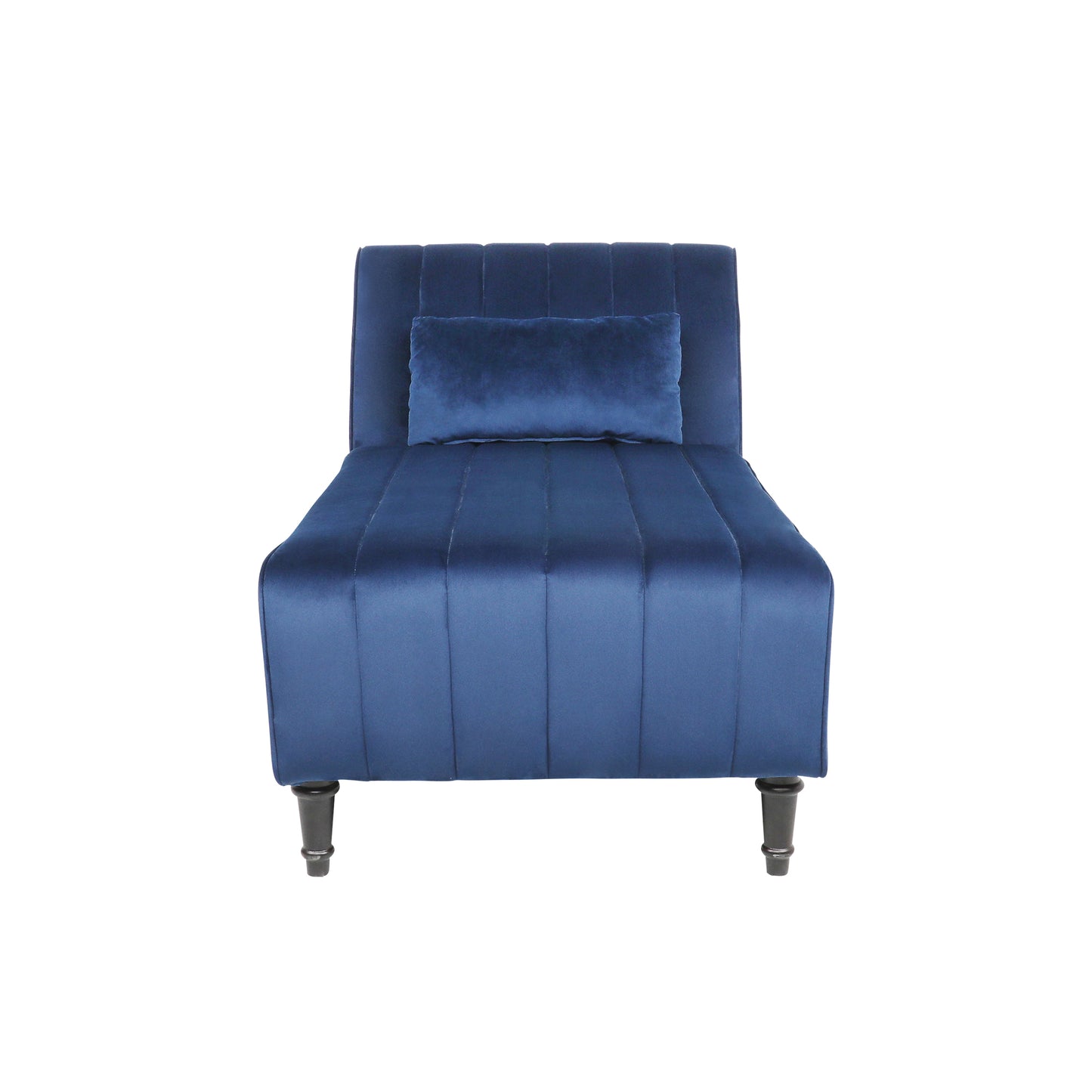 Chairone Armless Velvet Fabric Chaise Lounge