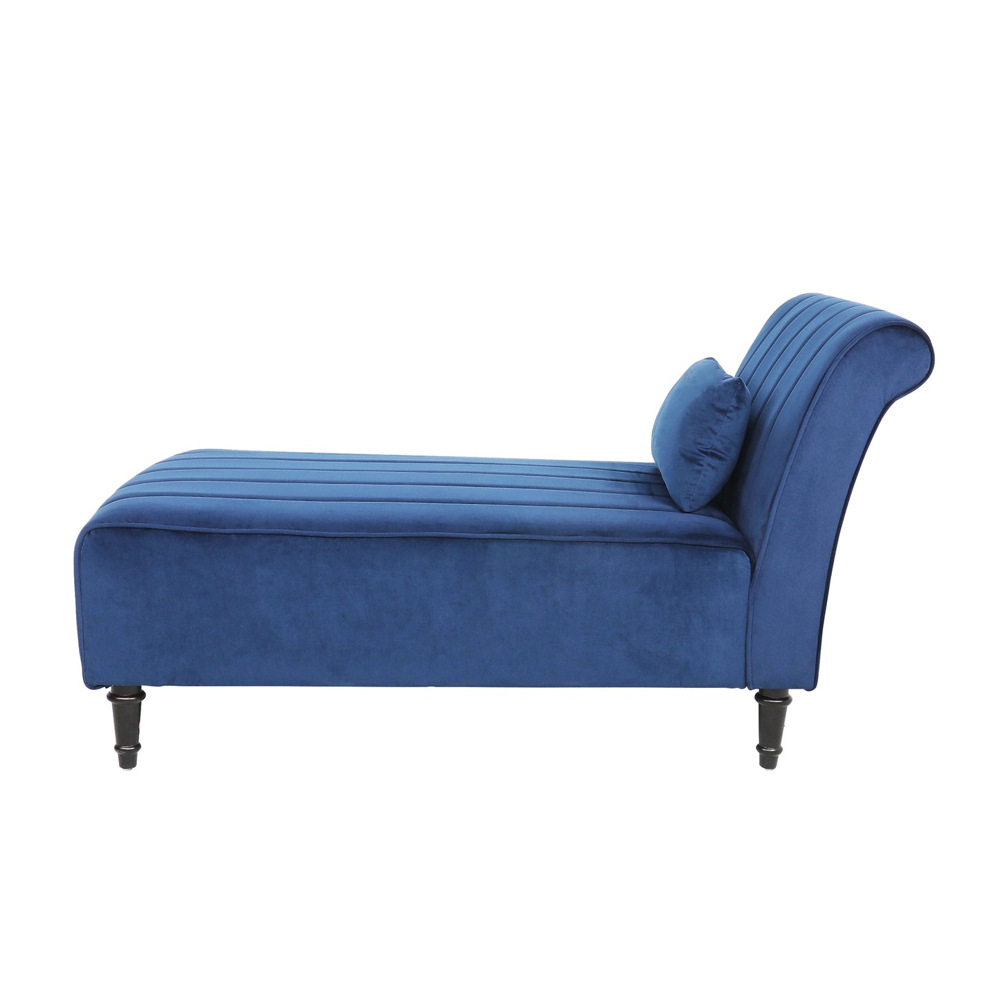 Chairone Armless Velvet Fabric Chaise Lounge