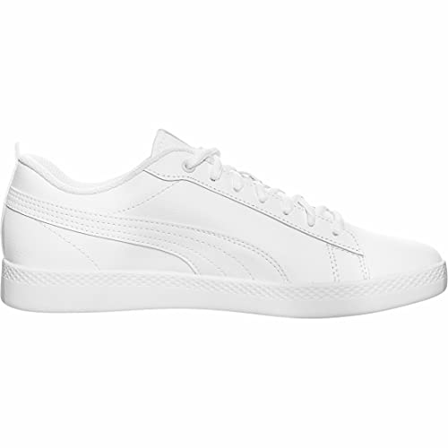 PUMA Women's Puma Smash Wns v2 L Trainers, Puma White Puma White, 5 UK