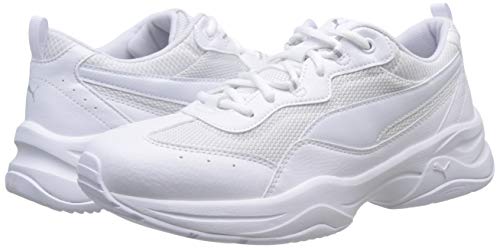 PUMA Women's Cilia Trainers , White , 6 UK