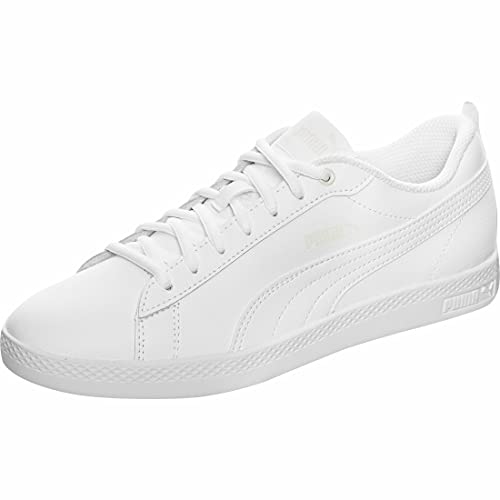 PUMA Women's Puma Smash Wns v2 L Trainers, Puma White Puma White, 5 UK