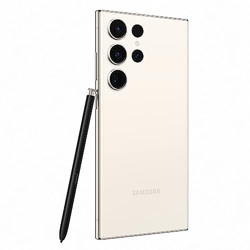 Samsung Galaxy S23 Ultra 5G Dual SIM Android Mobile Phone, 512GB, SIM Free Smartphone, Cream 3Y Extended Manufacturer Warranty