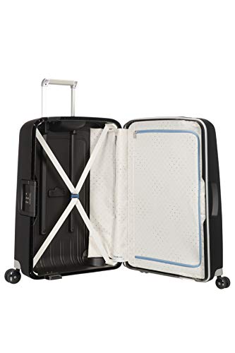 Samsonite S'Cure - Spinner M Suitcase, 69 cm, 79 L, Black (Black)