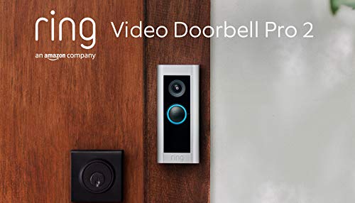 Ring Video Doorbell Pro 2 by Amazon | Doorbell camera, HD+ Video, Head to Toe Video, 3D Motion Detection, Wifi, hardwired (existing doorbell wiring required) | 30-day free trial of Ring Protect