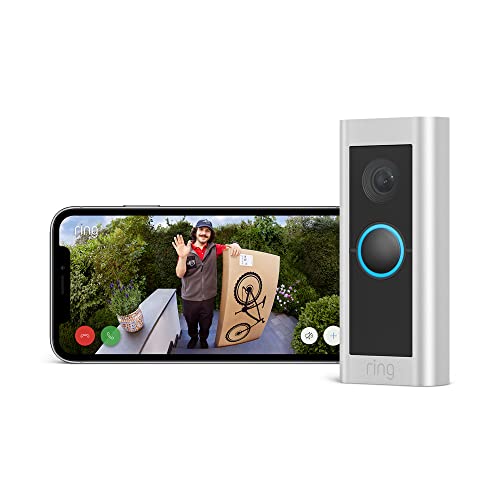 Ring Video Doorbell Pro 2 by Amazon | Doorbell camera, HD+ Video, Head to Toe Video, 3D Motion Detection, Wifi, hardwired (existing doorbell wiring required) | 30-day free trial of Ring Protect