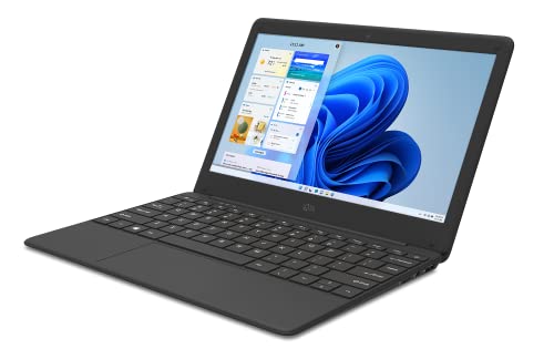 iOTA IO082 Flo 11.6-Inch Laptop (Intel Celeron, 4GB RAM, 64GB eMMC, Windows 11) Includes 1 Year Microsoft Office 365 Subscription [Amazon Exclusive],Black