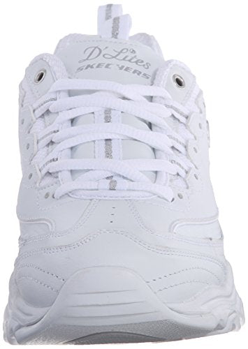 Skechers D'LITES - FRESH START, Women's Low-Top Sneakers, White Silver, 4 UK (37 EU)