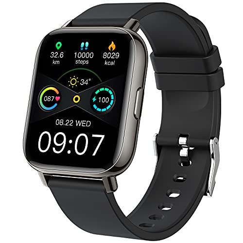 Smart Watch 2021, Fitness Tracker 1.69" Touch Screen Heart Rate Sleep Monitor, IP68 Waterproof Fitness Watch Smartwatch, 24 Modes, Pedometer Activity Trackers Smart Watch for Men Women for Android iOS