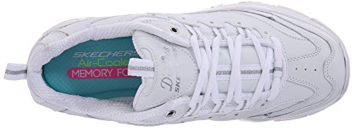 Skechers D'LITES - FRESH START, Women's Low-Top Sneakers, White Silver, 4 UK (37 EU)