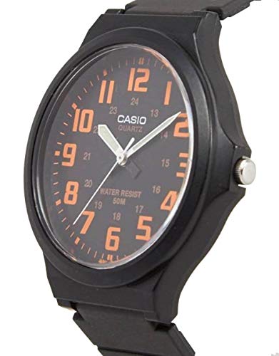 Casio Men's Watch in Resin/Acrylic Glass with Neo Display & Buckle - Water Resistant to 50 m