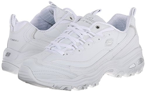 Skechers D'LITES - FRESH START, Women's Low-Top Sneakers, White Silver, 4 UK (37 EU)