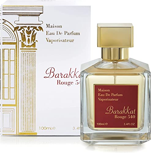 Barakkat Rouge 540 100ml EDP perfume spray for Women Violet, Laotian oud, Bulgarian rose, Turkish rose and Great Perfume Gift Fragrance For Her