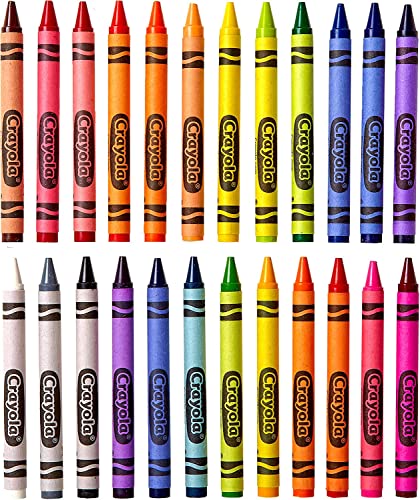 CRAYOLA Crayons, Bright Strong Colours, Multi, 24 Count (Pack of 1)