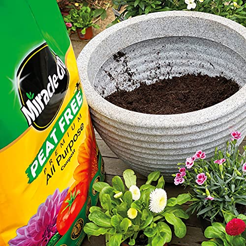 Miracle-Gro PEAT FREE Premium All Purpose Compost, 50 Litres